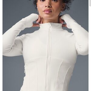 ALO Yoga Cream Zip-Up Jacket